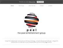 Tablet Screenshot of peelentertainmentgroup.com